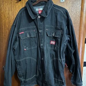 Ecko Unlimited Black Jacket with Red Details